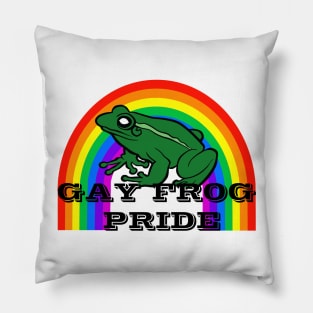 Gay Frog Pride Pillow