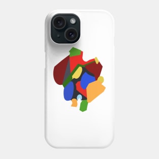 Abstract Design with Strong Shapes and Lines in Bold Colors Phone Case