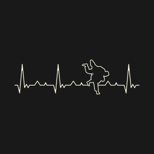 Judo Throw. Heart. Love. EKG. Pulse. Beat. T-Shirt