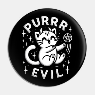 Pure Evil Satanic Cat Pin