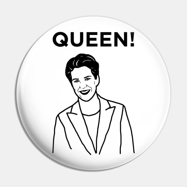 Queen Rachel Maddow Pin by Hoagiemouth