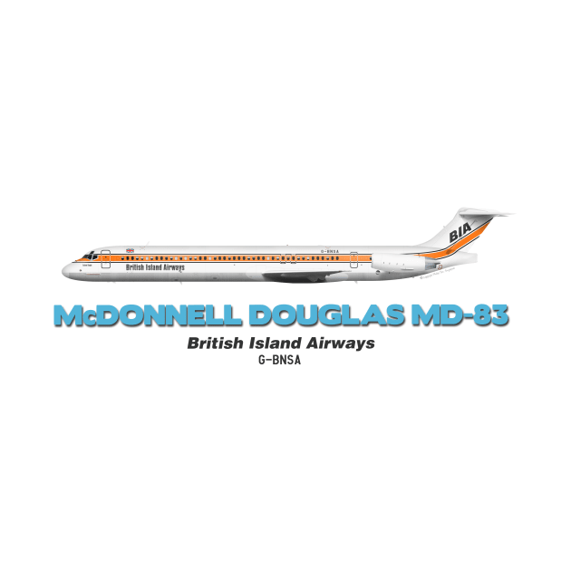 McDonnell Douglas MD-83 - British Island Airways by TheArtofFlying