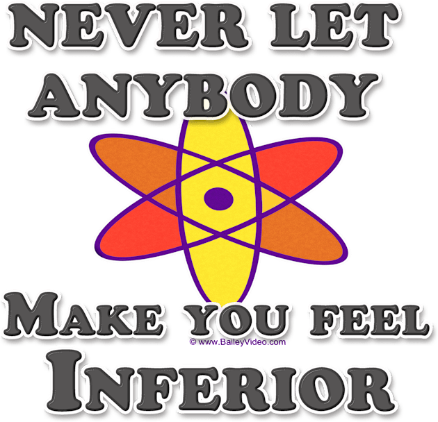 Never Let Anybody Make You Feel Inferior Kids T-Shirt by DougB