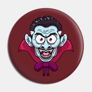 Vampire Face Pin