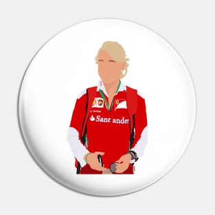 Britta Roeske, press relations manager for Sebastian Vettel for Ferrari Pin