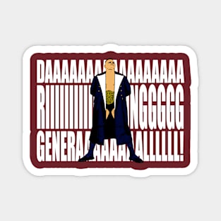 Navy General (white text) Magnet