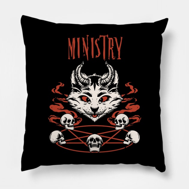 ministry catanic Pillow by matilda cloud