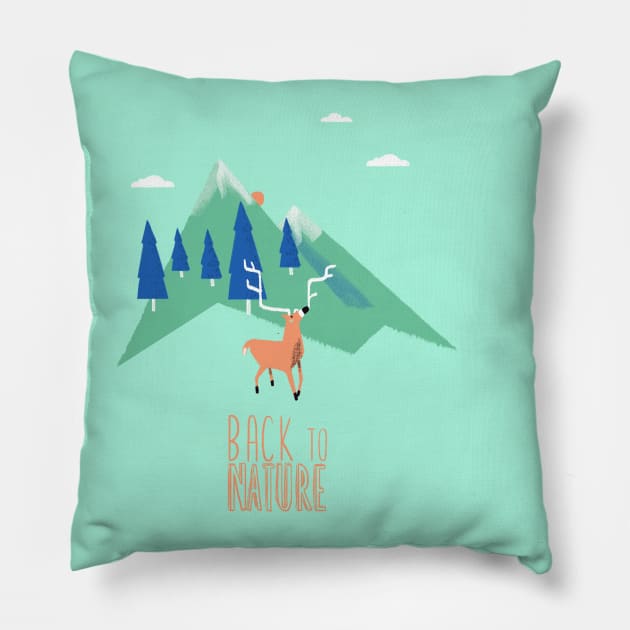 Back to Nature 2 Pillow by BabyKarot