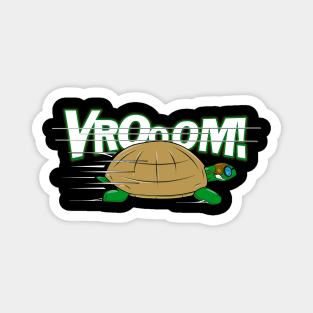 Turtle Goes Vroom! Magnet