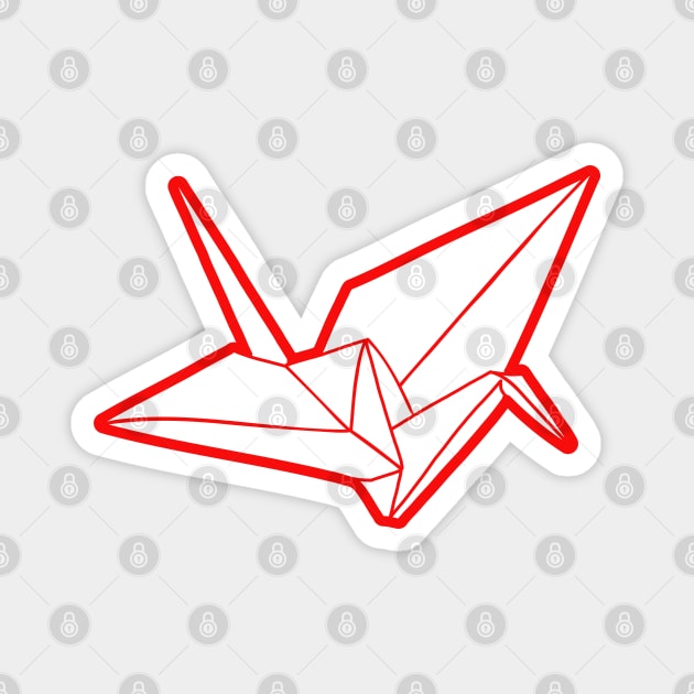 Origami Crane Magnet by vpessagno