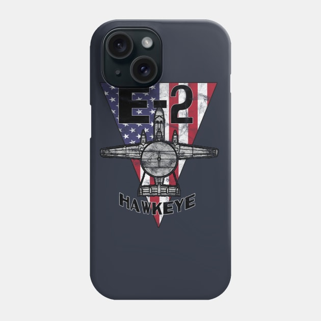 E-2 Hawkeye Military Early Warning Airplane Vintage Phone Case by DesignedForFlight