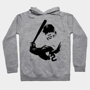 Dodgers Jackie Robinson 42 Hoodie from Homage. | Ash | Vintage Apparel from Homage.