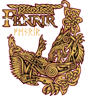 Fenrir: Ragnarok Viking Monster Wolf Magnet