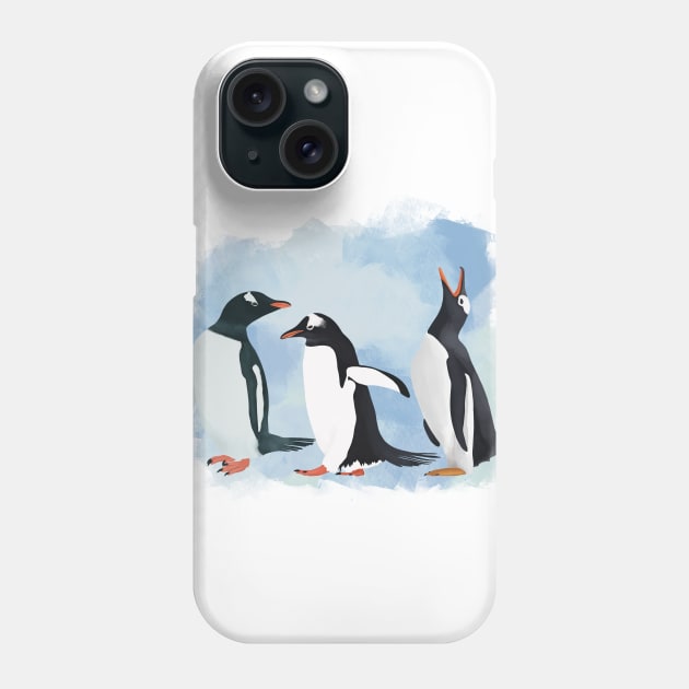 Three Penguins Phone Case by Suneldesigns