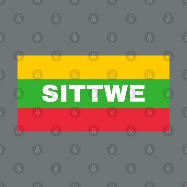 Sittwe City in Myanmar Flag Colors by aybe7elf