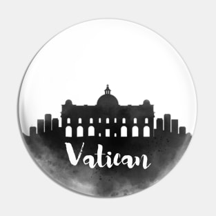 Vatican watercolor Pin