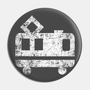 Cute Train - Distressed Pin