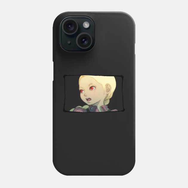 Gravity Rush - Kat Surprised Military Portrait Phone Case by Gekidami