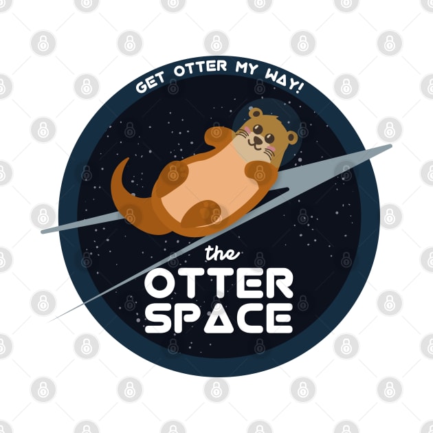 Otter Space | Puns Jokes | Gift Ideas | Astronomy by Fluffy-Vectors