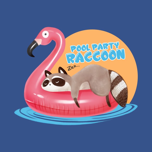 Pool Party Raccoon by Heris91