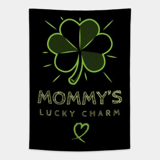 Cute St. Patrick's Design, "Mommy's Lucky Charm" Tapestry