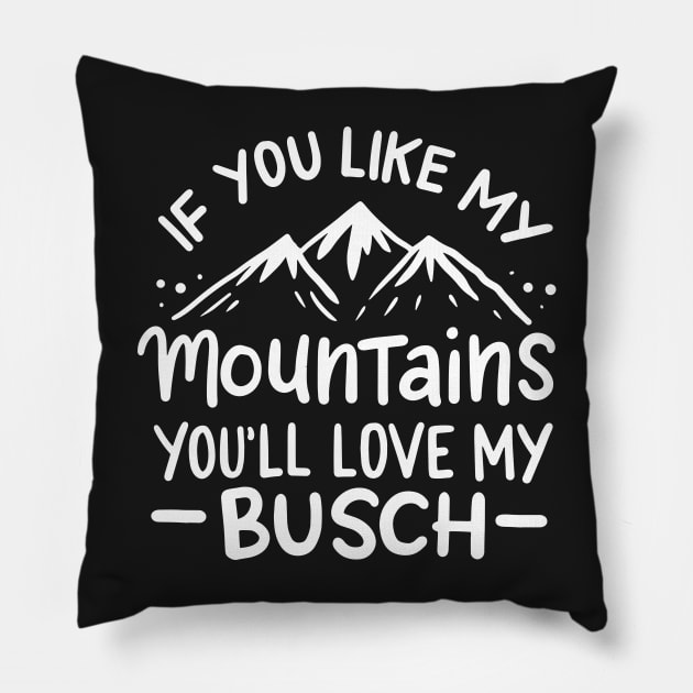 HIKING: My Mountains Gift Pillow by woormle