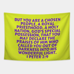 Bible Verse 1 Peter 2:9 Tapestry