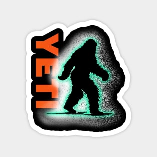 Yeti on Snowshoes Magnet