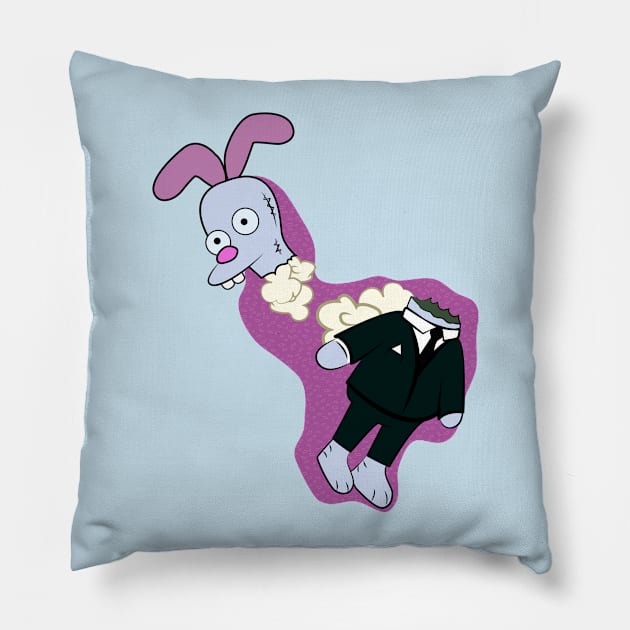 Rabbit Pepito Pillow by anghewolf