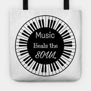 Music heals my soul Tote