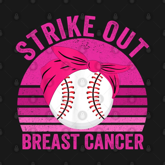 Strike Out Breast Cancer Baseball Fight Awareness Men Women by The Design Catalyst