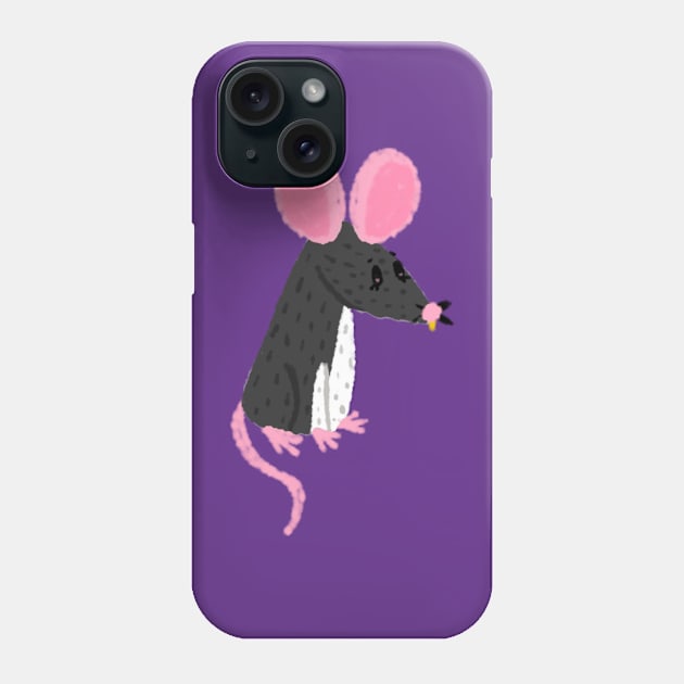 Doodle Rat (Version 3) Phone Case by Rad Rat Studios