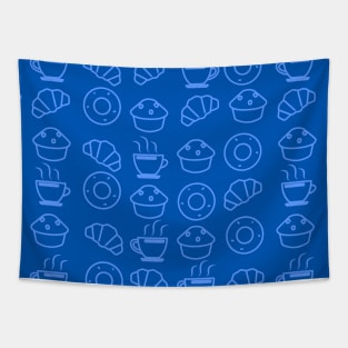 Pastry / Bakery Shop Style Seamless Pattern - Blue Tapestry