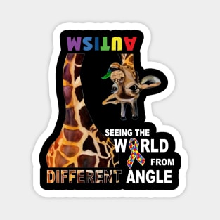 Autism Giraffe Seeing The World From A Different Angle Magnet