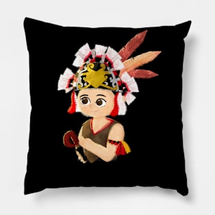 kalimantan tribe by xoalsohanifa Pillow