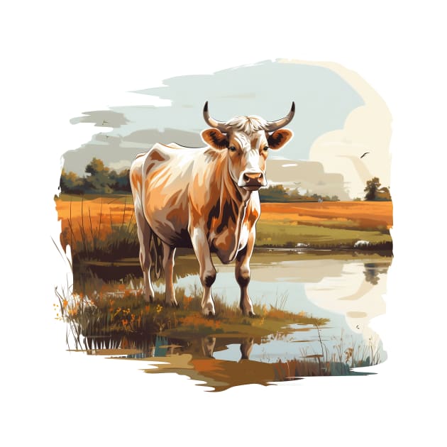 Farm Cow Art by zooleisurelife