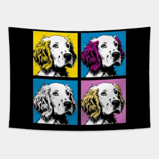 Pop Retro English Setter Art - Cute Puppy Tapestry