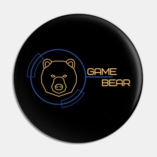 Game Bear Gaming Design Pin