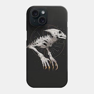 Sketch of an Alien Skeleton Phone Case