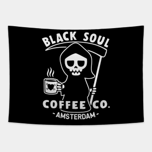 black soul coffe Tapestry