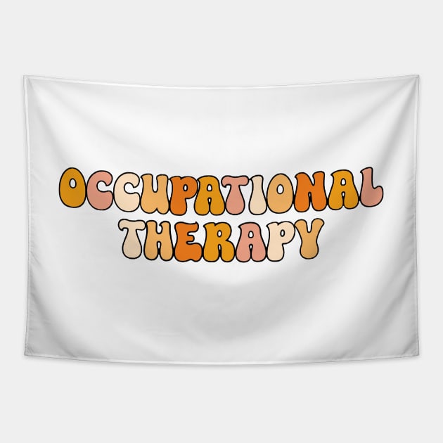 OT Bubble Letters Orange Tapestry by anrockhi