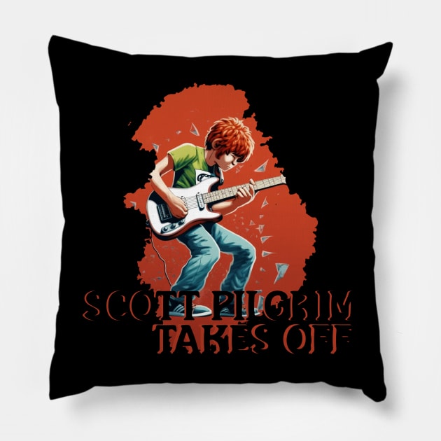 Scott Pilgrim Takes Off Pillow by Pixy Official