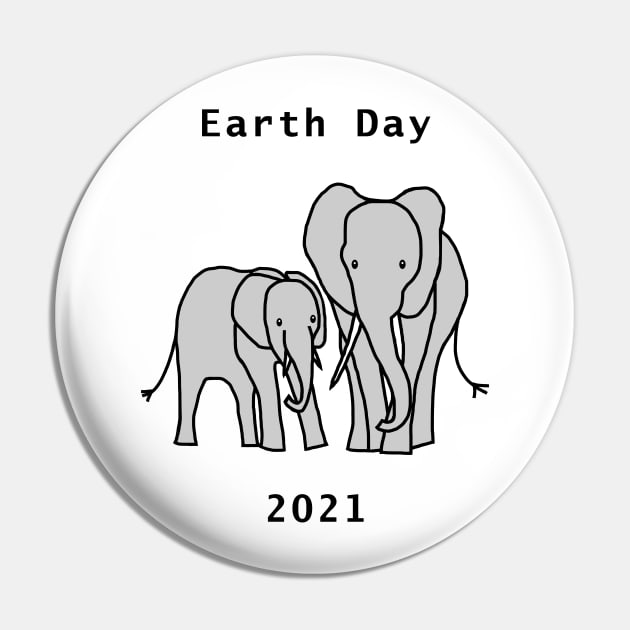 Elephants for Earth Day 2021 Pin by ellenhenryart