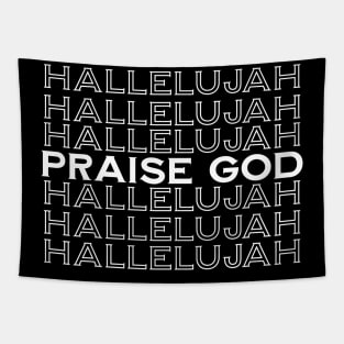 Hallelujah Praise God - White Image, Unisex Christian Cotton T-Shirt, Stylish White Imagery, Trendy Spiritual Shirt, Christian Apparel, Comy, Soft Tapestry