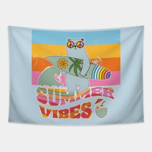 Bear surfer Tapestry