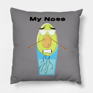 Mr Avocado funny design Pillow