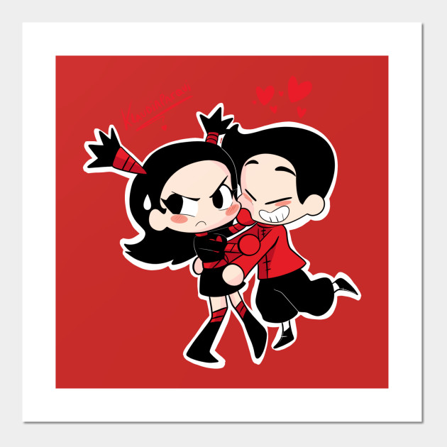 Pucca X Garu Gender Pucca And Garu Affiche Et Impression D Art Teepublic Fr