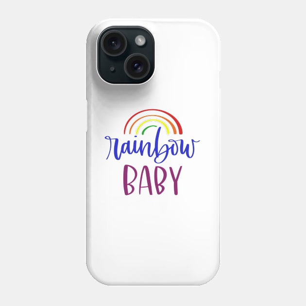 Rainbow Baby Phone Case by LucyMacDesigns