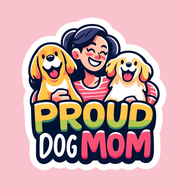 golden puppies dog mom by DesignByKev