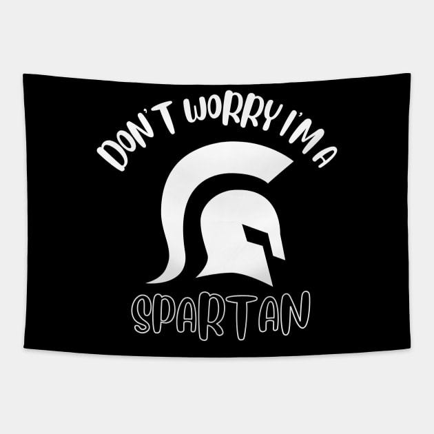 Don't Worry I'm A Spartan Tapestry by NivousArts